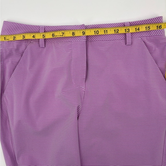 Puma Women's Purple Stripe Golf Pants, Size 8 - Picture 7 of 8